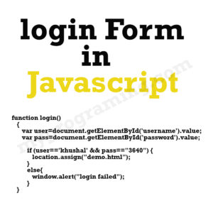 login-form-in-javascript