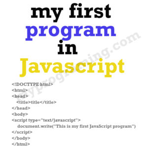 my-first-javascript-program