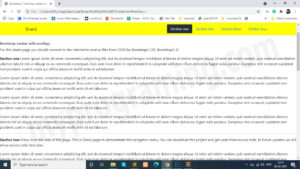 Navbar with Scroll Spy with Hover