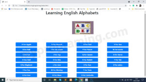 Alphabets with JavaScript